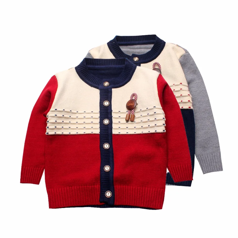 Soft Boys Sweaters Cardigan Cotton Knit Kids Cardigan Sweaters With