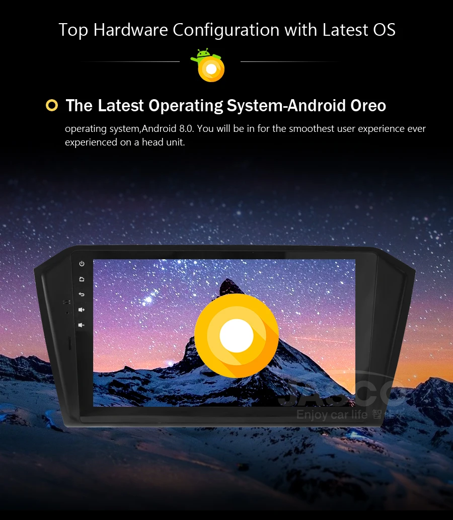 Sale Android 8.0 Car DVD Player GPS Glonass Navigation For Volkswagen Passat Magotan 2015-2017 Auto  Radio RDS Audio Video Stereo 4