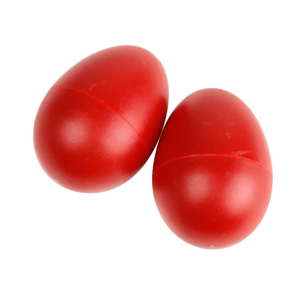 2 Pair Musical Maraca Hand Shaker Plastic Sand Egg Percussion Kids Children Toy