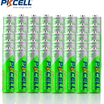 

50 Pieces PKCELL Pre-charged NIMH 1.2V 850mAh AAA Rechargeable Battery High quality Cycles 1200times