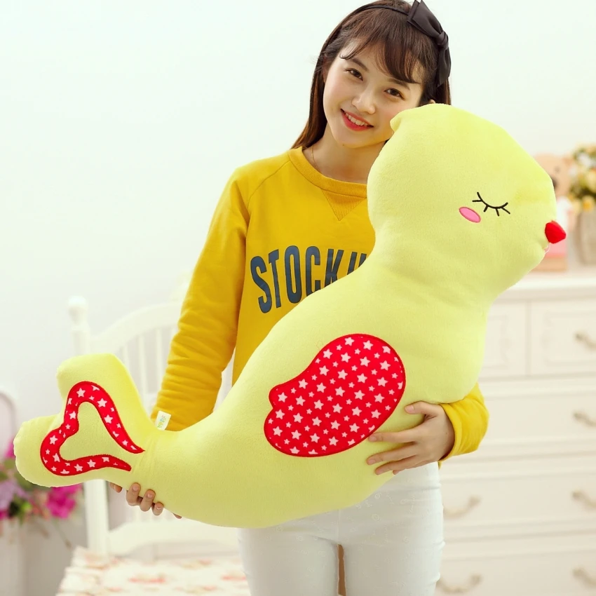 

new creative plush cartoon big yellow bird pillow toy bird doll gift about 100x28cm