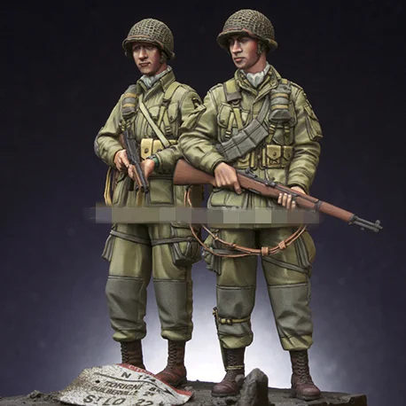 Details about  / 1//35 Resin Figure Model Kit US Soldiers Tank Crew WWII Unpainted Unassambled