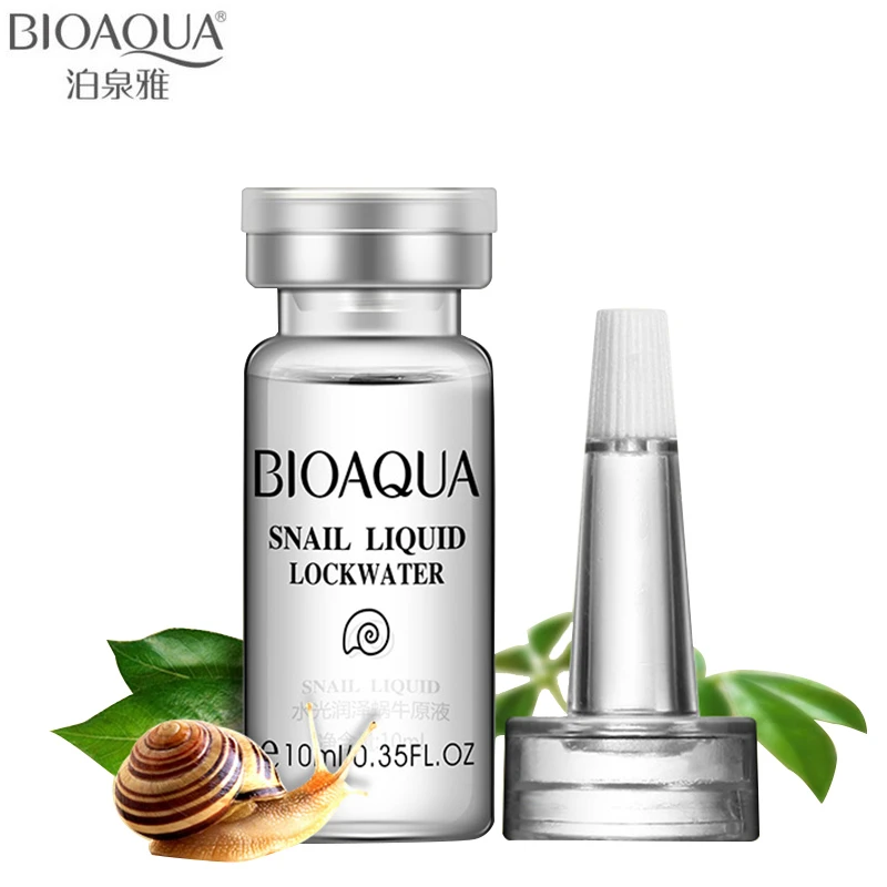 

BIOAQUA Brand Face Skin Care Snail Mucus Serum Essence Moisturizing Lift Firming Anti Wrinkle Anti Aging Whitening Liquid 10ml