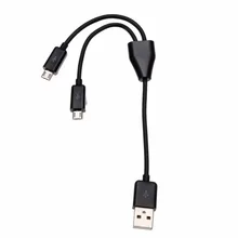 Высококачественный черный белый USB 2 0 к двойному Micro гнездовой