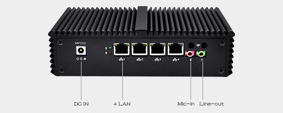 Intel Core i5 мини ПК Pfsense Aes-ni маршрутизатор barebone Windows 10 Linux Настольный неттоп персонального компьютера безвентиляторный промышленный микро