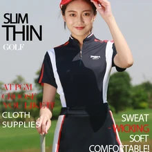 New Golf Women's Short Skirt Golf Apparel Skirt Pleated for Women Elastic Comfortable Sports Skirt and shirt,Free shipping