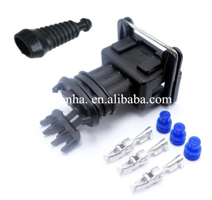 

10 pcs 3 pin 282191-1 282729-1 Junior Power Timer (JPT) Connector MAP 3.5 Series Sensor automotive connector with rubber