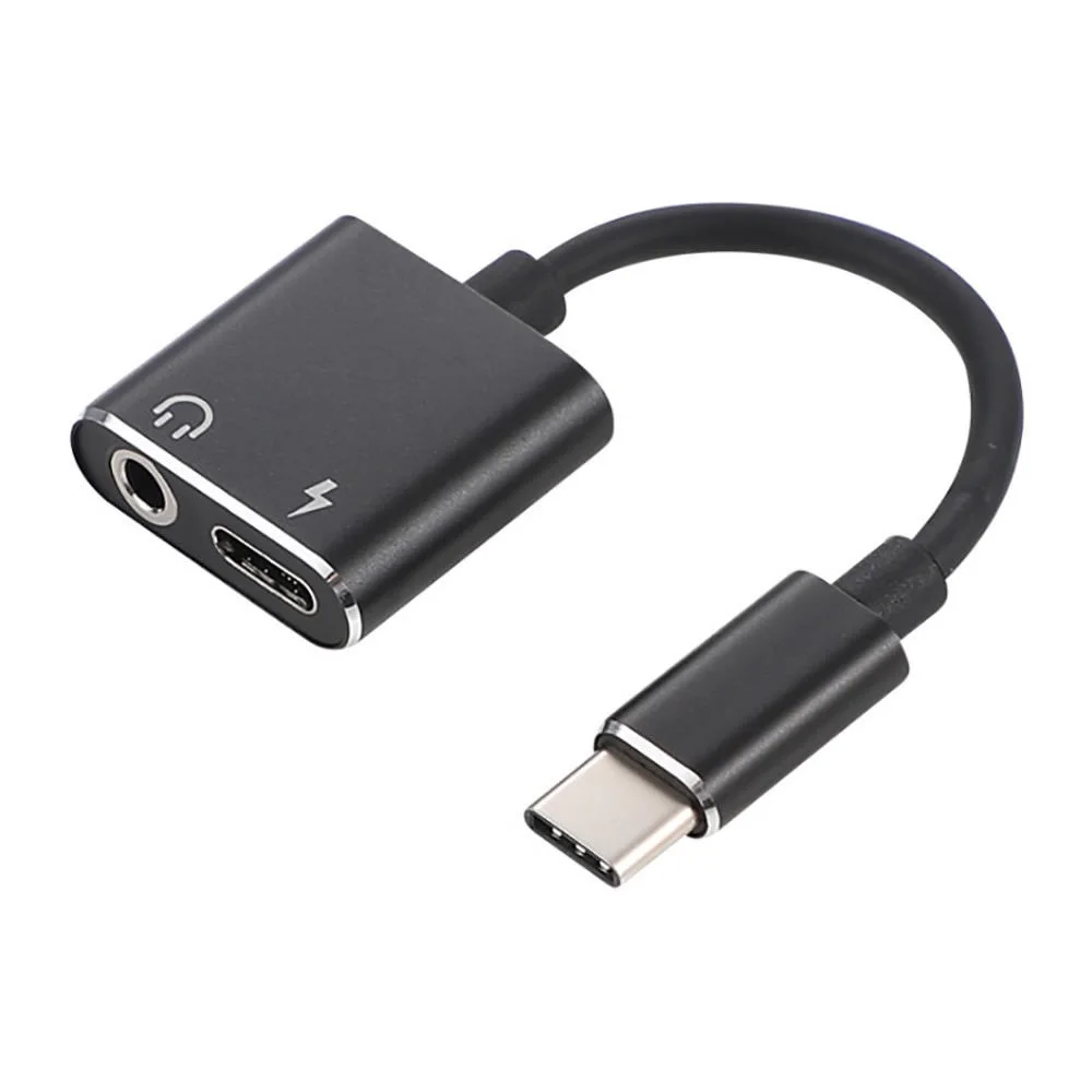 Адаптер с разъемом для наушников Type C 3 5 мм 2 в 1 USB аудио кабель конвертер зарядный