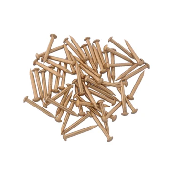 

30pcs 26X2.8MM Chinese Archaize Round Head Gold Antique Pure Copper Bronze Wooden Nails for Furniture DIY Decorative Boxes