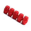 10pcs/lot Carved Lacquer-Ware Floral Red Cinnabar Barrel Beads Fit DIY Handmade Bracelet Jewelry Making Findings Supplier Craft ► Photo 1/5