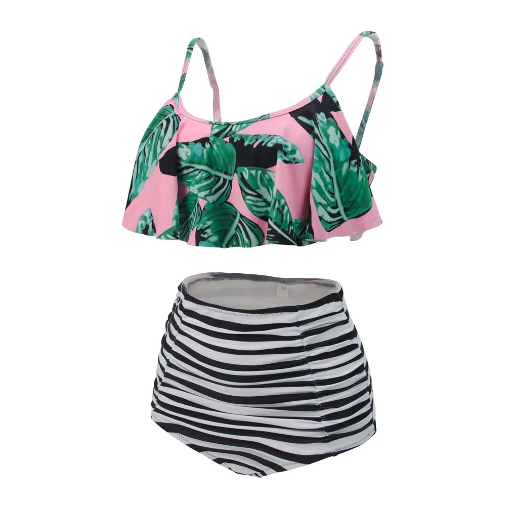 Two Piece Bikini Set, Cute High Waisted Bathing Suits Ladies Swimwear Women Swim Suit.other1