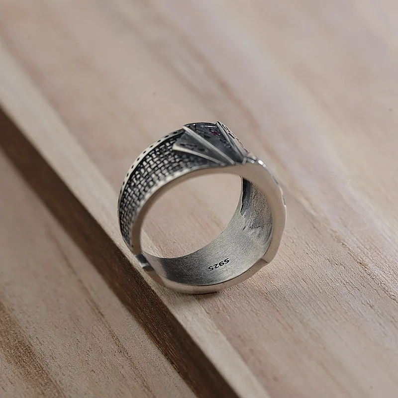 FNJ-925-Silver-Poker-Ring-New-Fashion-Punk-S925-Sterling-Silver-Rings-for-Women-Jewelry-Adjustable (1)