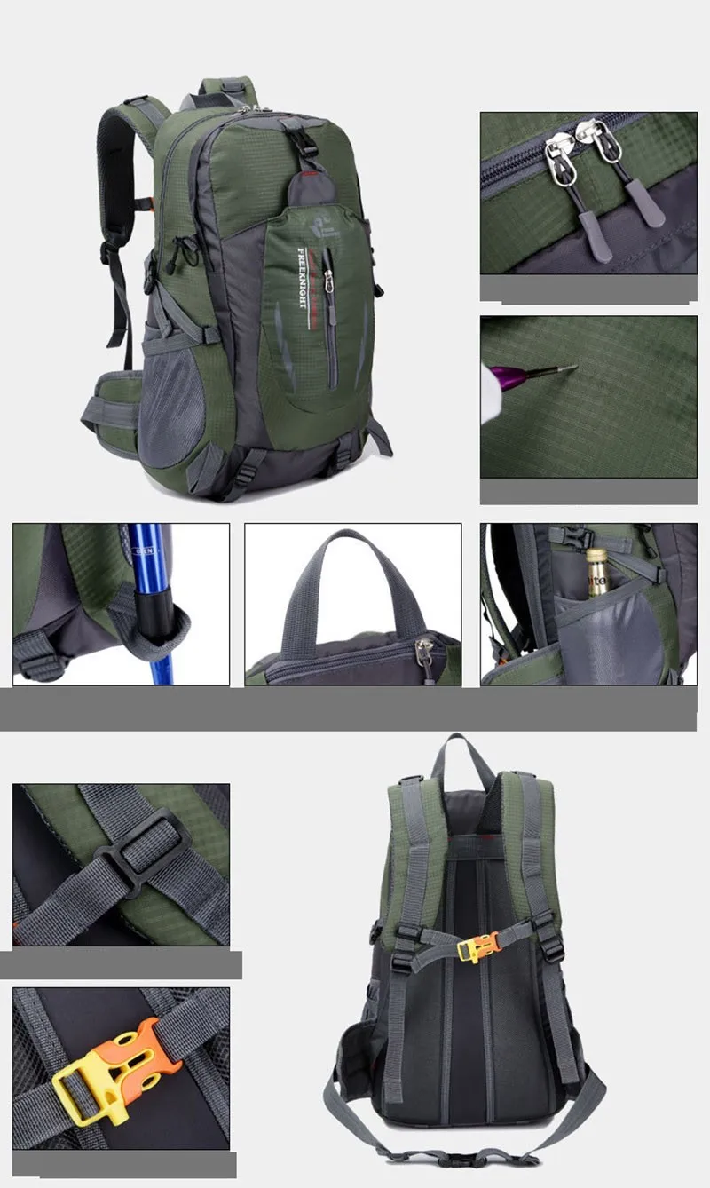 Free Knight Sports Backpack Outdoor 40L Sport Bags Climbing Camping Mountaineering Hiking Ultra-light Backpacks For Women Men