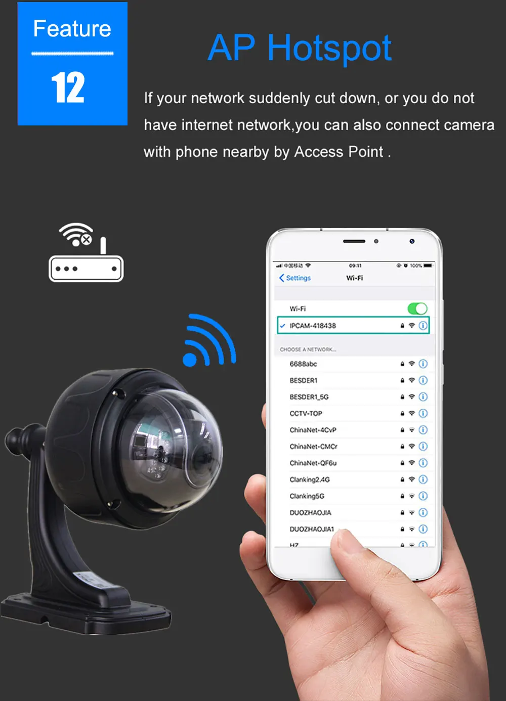 ZILNK IP камера 1080P HD уличная скоростная купольная камера PTZ 5X Zoom Беспроводная Wifi сеть Onvif P2P 2.0MP CCTV камера безопасности