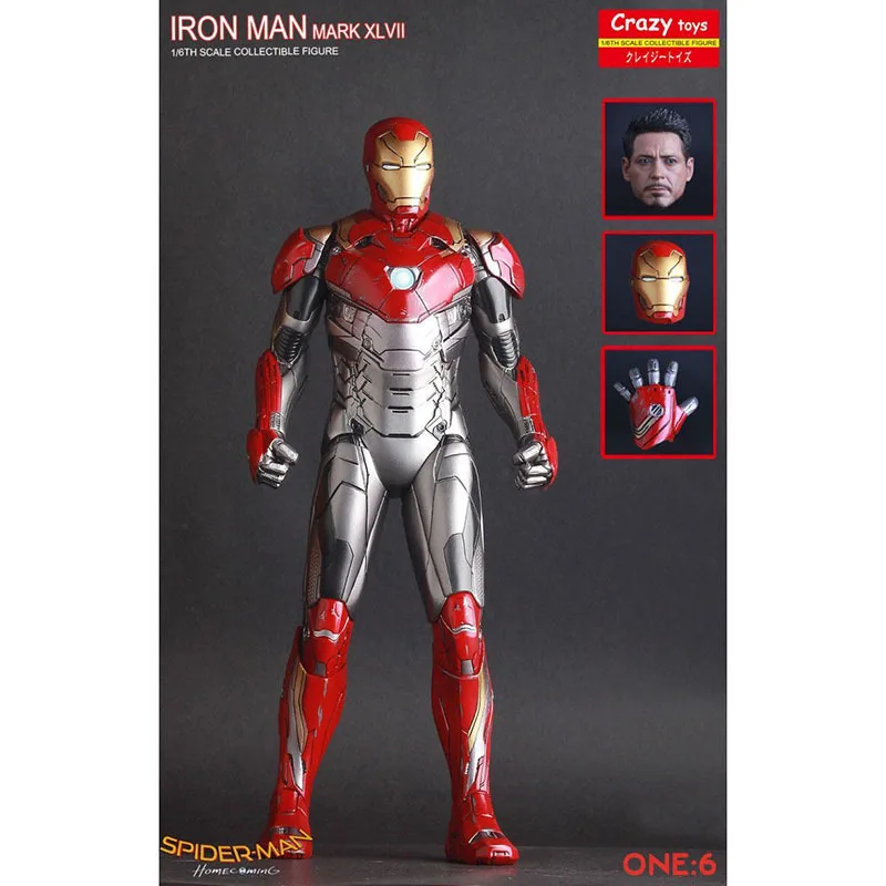 CRAZY TOYS SPIDER-MAN HOMECOMING 1//6TH COLLECTIBLE ACTION FIGURES STATUE TOY NEW