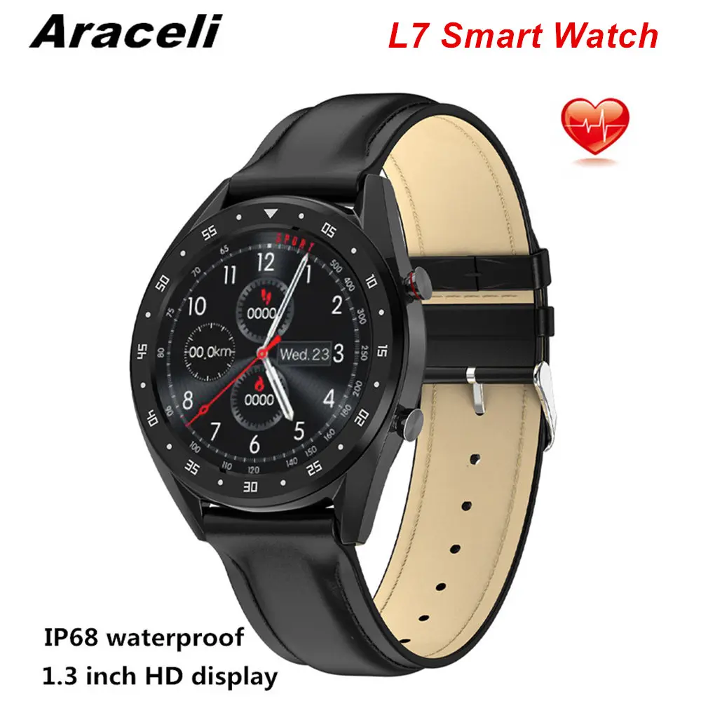 

L7 Smart Watch Bluetooth Call Passometer SmartWatch Men's Blood Pressure Heart Rate Monitor HD Screen Waterproof L7 Smart Watch