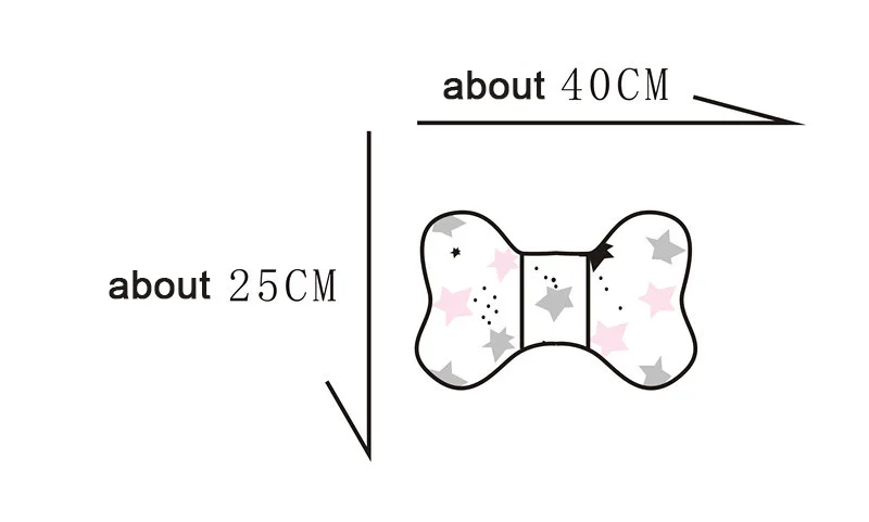 Портативный хлопок детские подушки коляски Подушка многофункциональная подголовник подушки лук Форма Младенческая малышей защита подушка для шеи