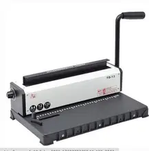double coil bookbinding machine 34 hole calendar handle pressure ring book binding punching machine