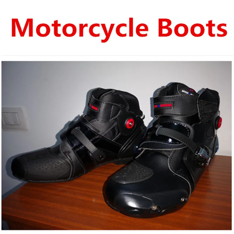 3 colores motocicleta Moto protección Botas Motocross Botas de recreo de las carreras de motos carrera velocidad Botas de calle