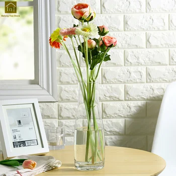 

Modern Glass Vase Flower Pot Creative Tabletop Vases Terrarium Glass Containers Home Decoration Crafts Floret Vase QAB036