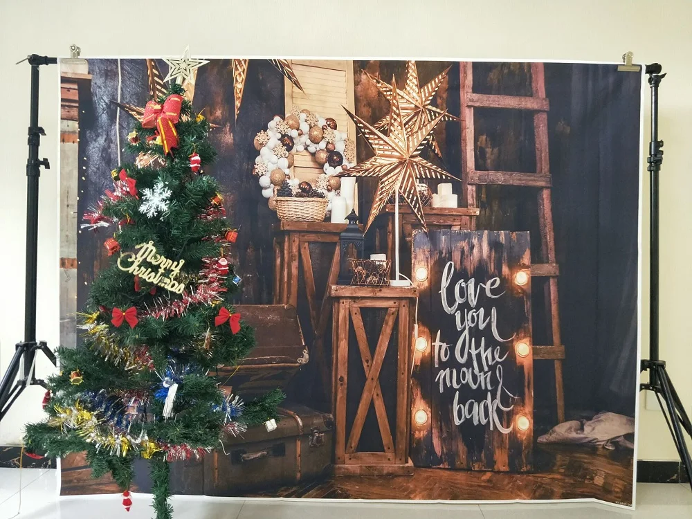 Винтажный семейный Рождественский фон для фотосъемки, Рождественская фотография, фотостудия, фон для фотосъемки с новым XT-6845