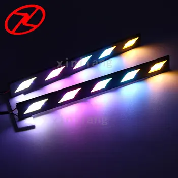

2 pcs 17cm COB LED DC12V Daytime Running lights led waterproof multiple colors Auto Car Driving DRL LED lamp car styling