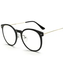 2016 new women’s glasses frame Eyeglasses large Metal Optical frame clear Glasses prescription eyewear color high quality