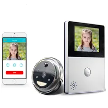 Cobell HD Battery WiFi Doorbell Cloud Storage 2.8 inch Door Peephole PIR Night Vision Video Intercom Support TF Card