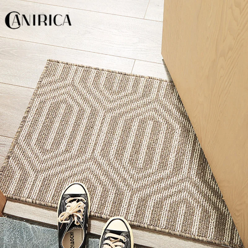 CANIRICA Doormat Modern Carpets For Hallway Kitchen Rugs Home Decorative Geometric Stair Floor Mats For Living Room Customized