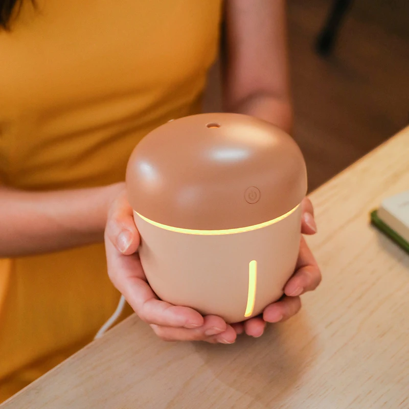 

460ml Mini Pinecone Humidifier Essential Oil Diffuser Aroma With Lamp LED Night Light USB Fogger Car Air Freshener Humidifiers