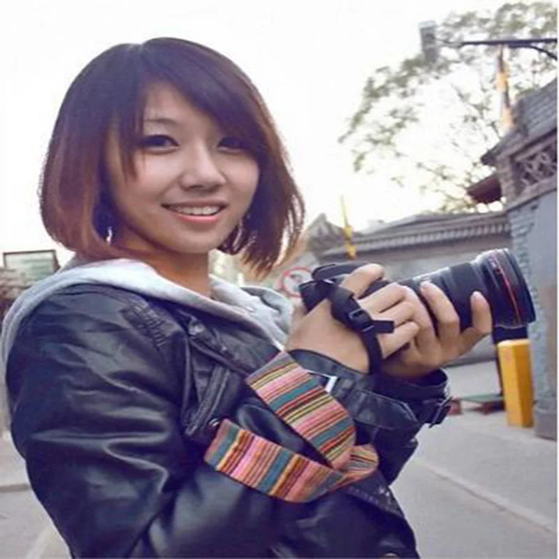 Vintage soft camera strap