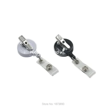 

1000 PCS Reels Retractable Badge ID card Holder Alligator Clip ID Solid YOYO