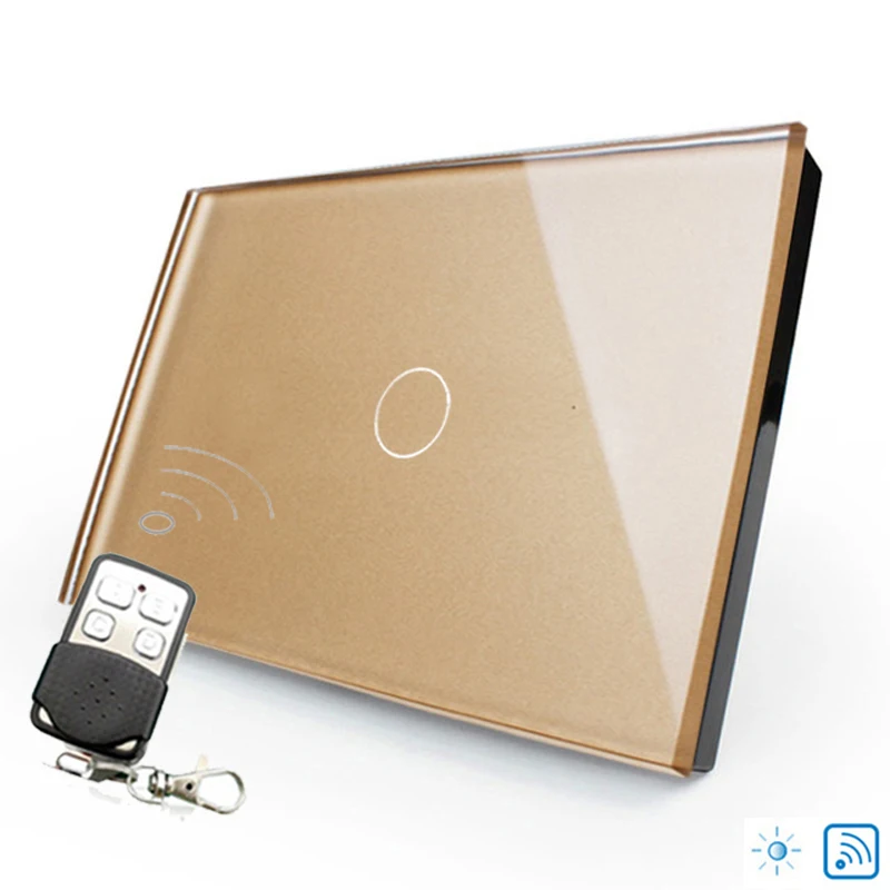 Gold Remote Dimmer Switch US Standard Light Dimmer Switch Luxury