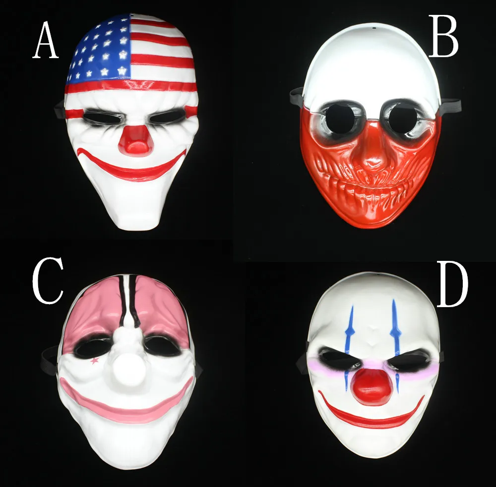 Payday 2 маски Даллас маска/Волк/цепи/Hoxton Косплей Хэллоуин Ужасы Клоун Маска payday masqueradeCarnaval костюм мужчины