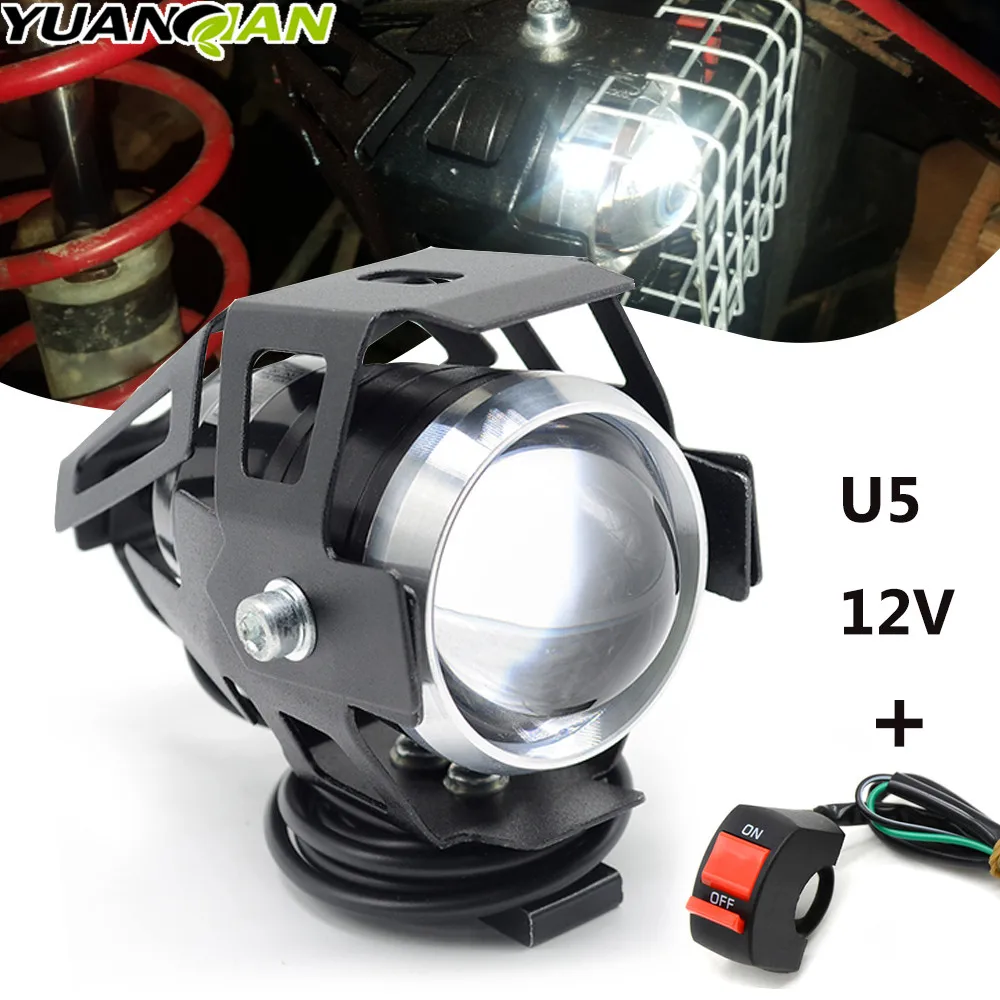 LED Headlight Waterproof Driving Spot Head Lamp Fog Light Switch for