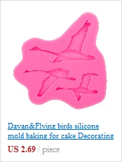 Фламинго в форме лебедя 3D обратного сахарного формования помадка торт силиконовые формы из полимерной глины Шоколадные украшения инструменты F1143
