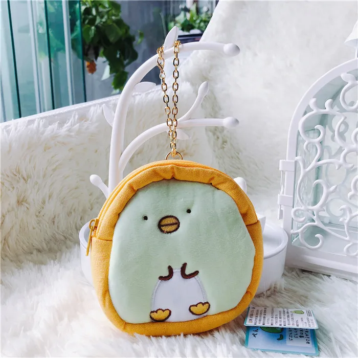 1 шт. Новые креативные сумки мягкие чучела San-x Sumikko gurashi Sumikko плюшевые кошельки с брелоком животные Kawaii угловая кукла создания 12 см