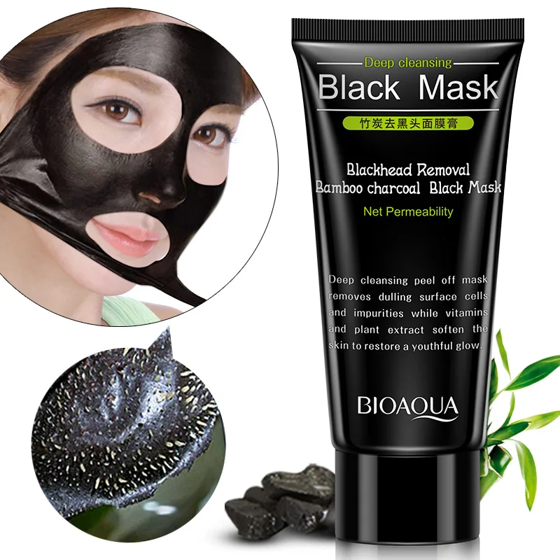 Blackhead Remove Facial Masks Deep Cleansing Purifying Peel Off Black Nud Facail Face Black Mask