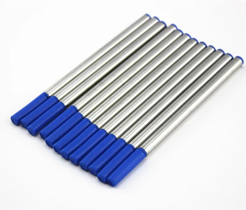 10Pcs/set High Quality Blue gel pens Ink refill 0.7mm Refills for Roller Ball Pens Office Stationery 5