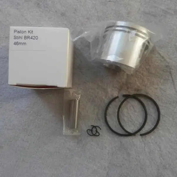 46MM BR420 PISTON KIT FOR STIHL BR400 BR380 SR420 SR400 FS550 ZYLINDER ASSEMBLY BLOWER  CYLINDER RING SET CLIP