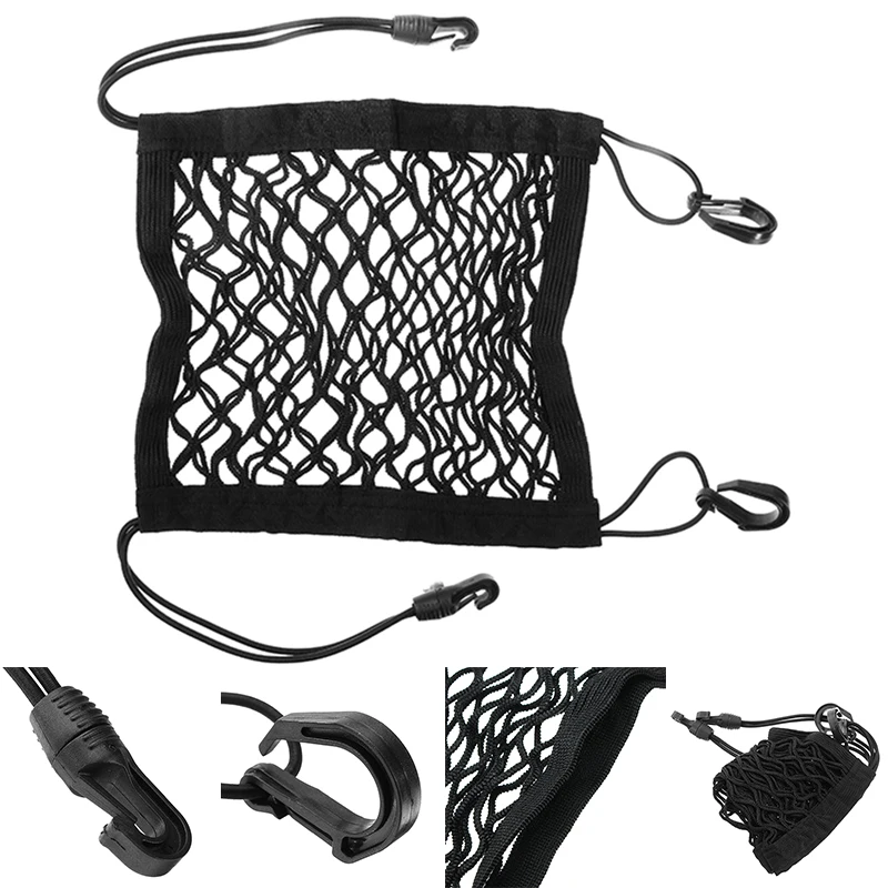 Motorcycle Luggage Net Mesh Hook Hold Small Bag Cargo Storage Holder Practical