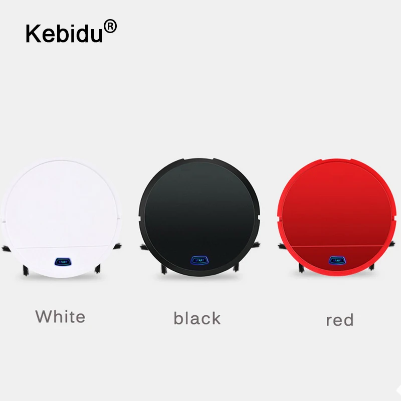 

kebidu Mini Rechargeable Smart Vacuum Remote Cleaner Sweeping Robot One Button Automatic Cleaning Machine Support USB Charging