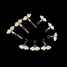 30 шт. 3 способа светящиеся рыболовные Вертлюги Аксессуары для рыбалки снасти Разъем прокатки Вертлюги