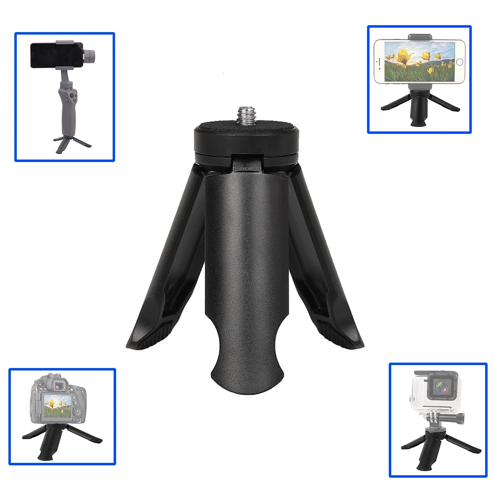 

Kolivar Mini Tripod For Phone Gopro Smartphone Handle Grip With Phone Clipper Holder For Samsung Zhiyun Smooth DJI Osmo Xiaomi