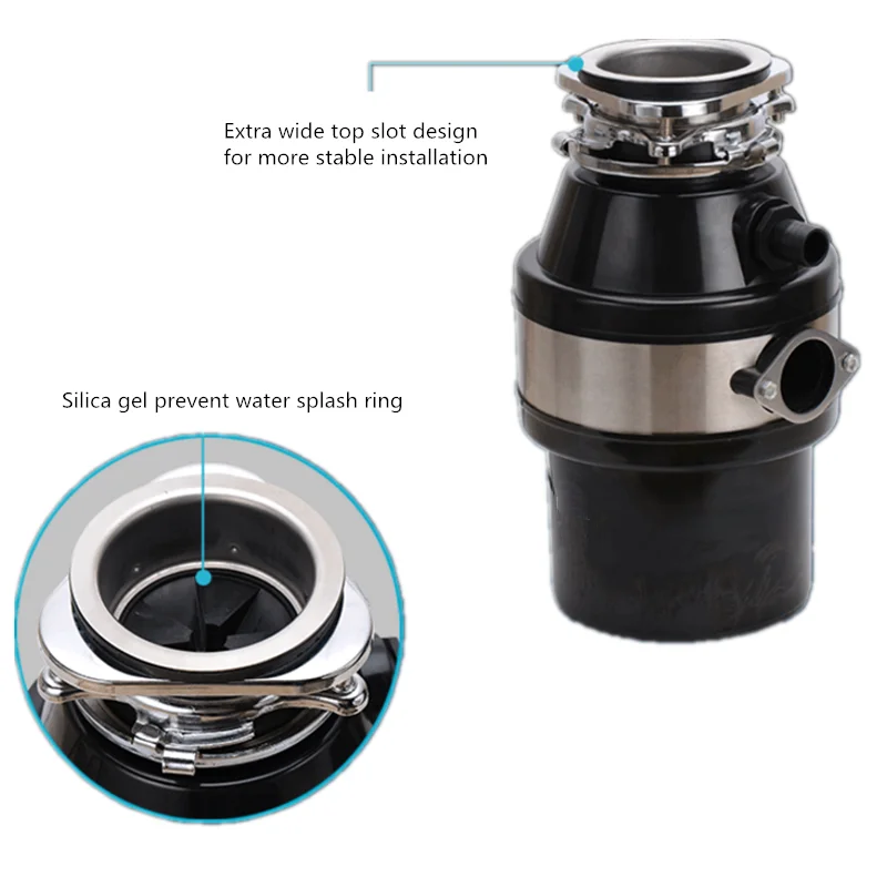 

Food Garbage Disposal Crusher Waste Disposers Stainless Steel Grinder Kitchen Appliances