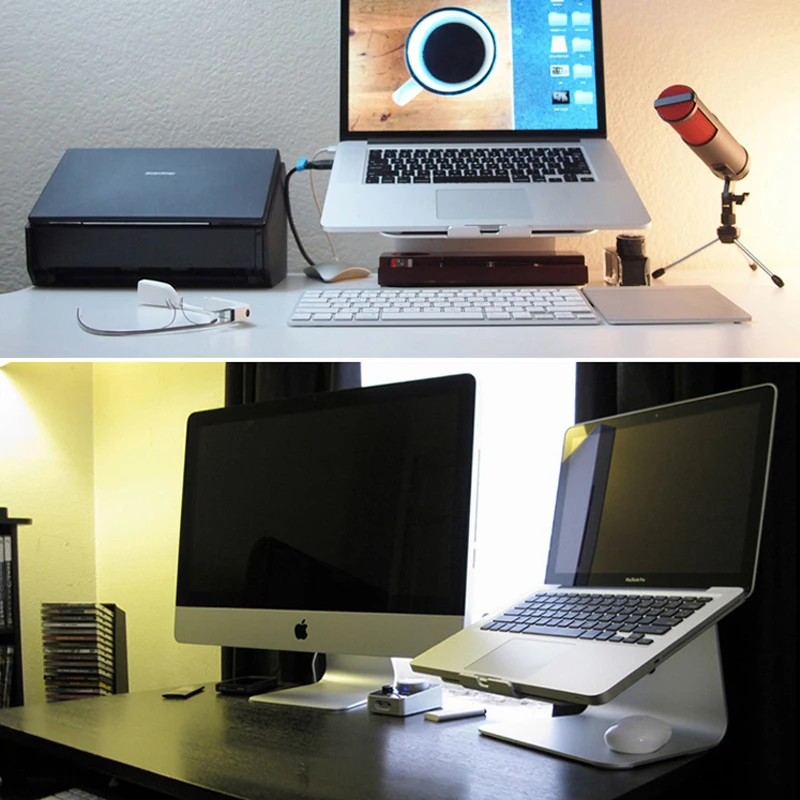 Подставка для ноутбука-алюминиевое охлаждение для Macbook Stan, держатель для Apple Macbook Air, для Macbook Pro, все ноутбуки