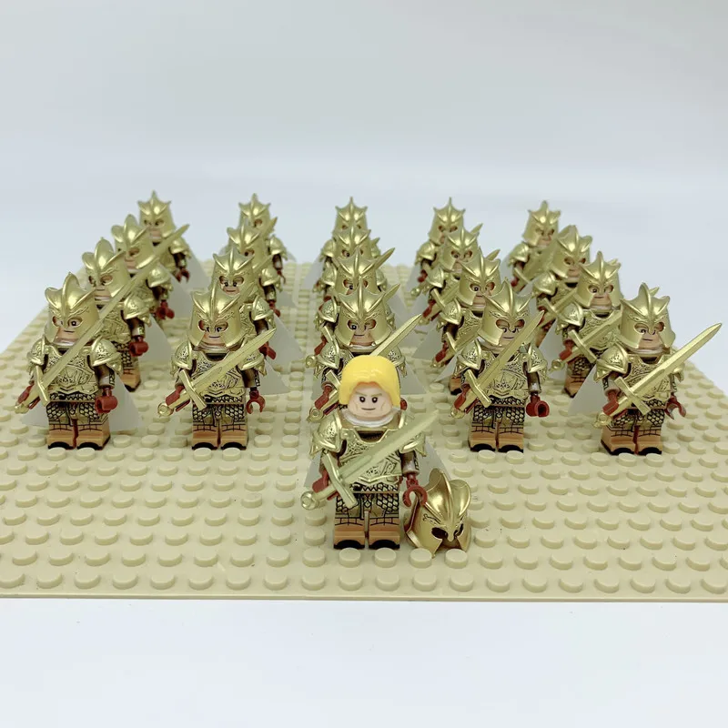 

21PCS Game of Thrones Kingsguard Action Figure Medieval Knight Soldiers Army Infantry Building Blocks Toys for Children