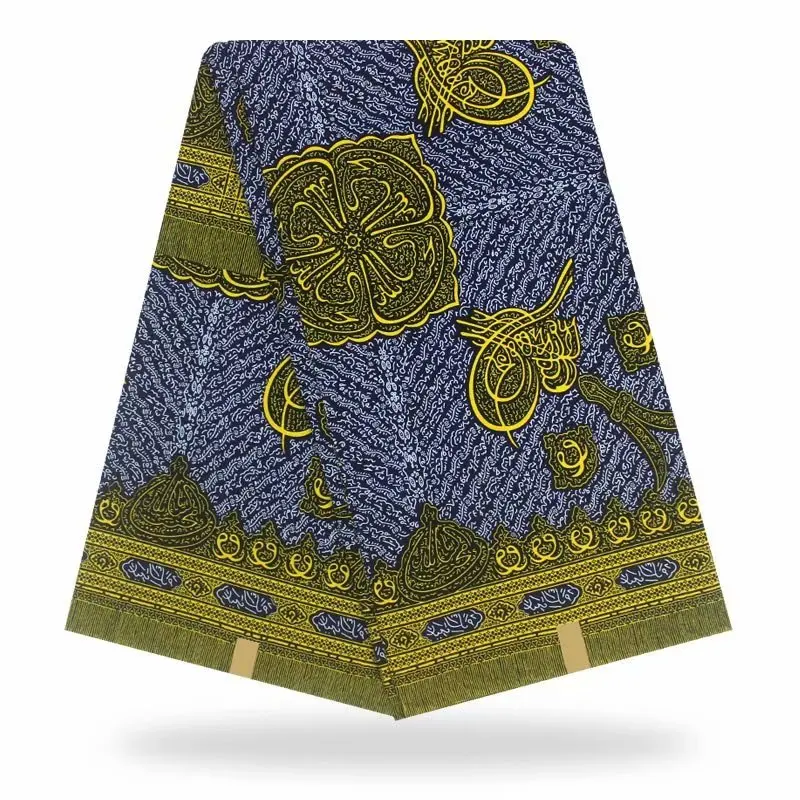 

High Quality Wax Print Fabric Ankara Nideria African Wax Print Fabric For Sewing Dress Pagne Africain Hollandais Dutch Wax 6yard