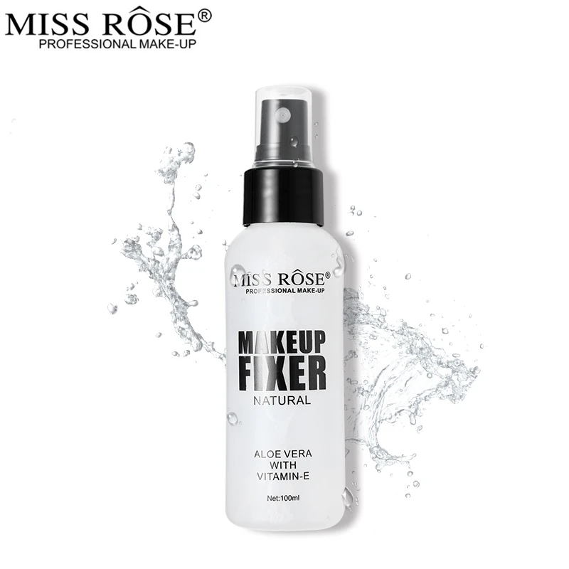 

Miss Rose 100ml Makeup Fixer Matte Finish Setting Spray Face Foundation Hydrating Refreshing Finishes Aloe Vera with Vitamin-E