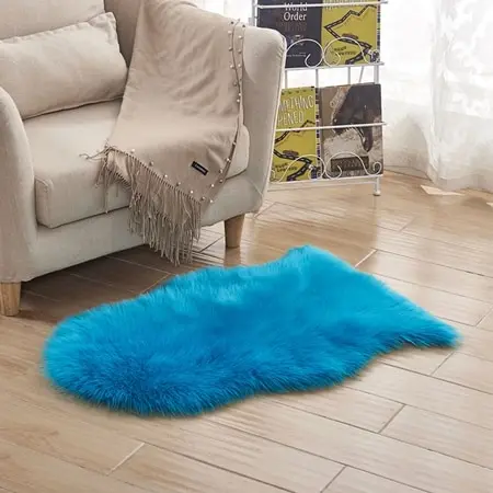 Меховой ковер из искусственной овчины для гостиной, спальни, напольные коврики, длинные пушистые мягкие чехлы для стульев, теплые коврики - Цвет: Carpet 14